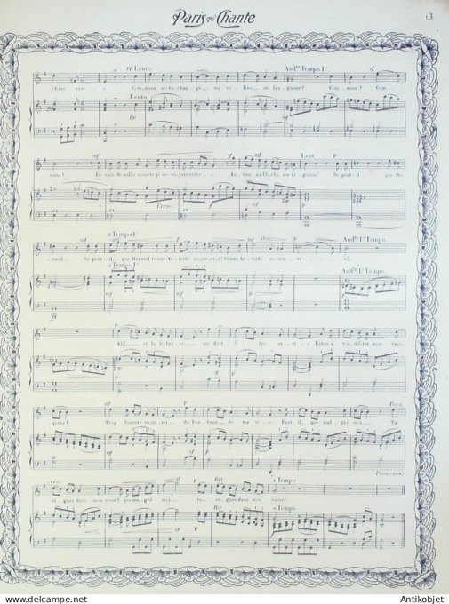 Paris qui chante 1904 #79 Dalbret Yvain Alma Rimbault Dickson Dranem Verse