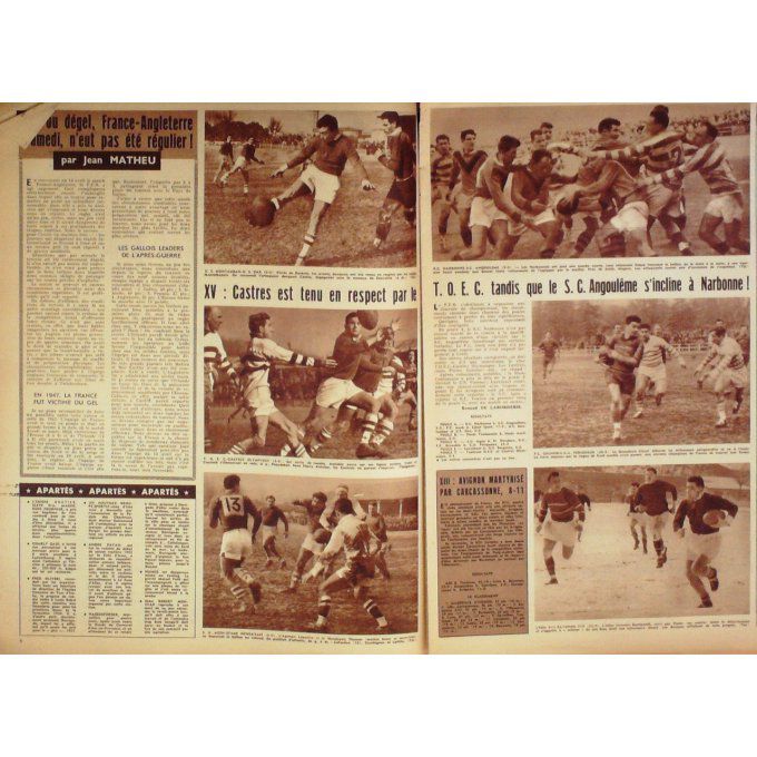 Miroir Des Sports 1956 #  556 27 Fév Bozon Panisset Lerda Anastasi Benedetto Atlan Her