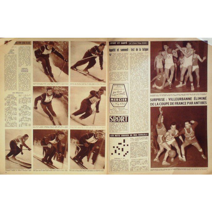 Miroir Des Sports 1956 #  556 27 Fév Bozon Panisset Lerda Anastasi Benedetto Atlan Her
