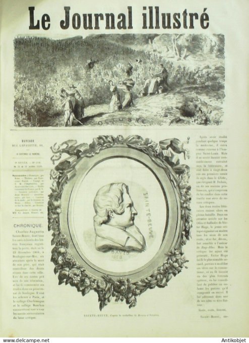 Le journal illustré 1866 n°298 Turquie Constantinople Dolma-Baktsché Beilerbey