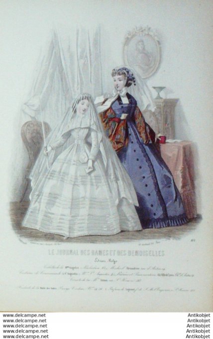 Journal des Dames Demoiselles 1865 # 812 (Maison Gagelin)