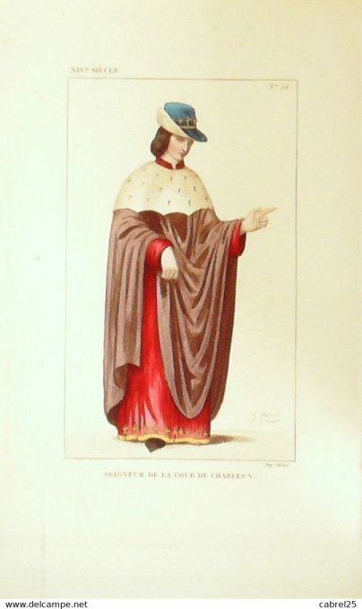 Seigneur De La Cour De Charles V 14ème 1852