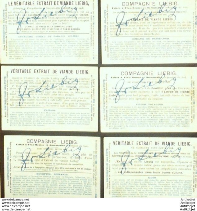 Chromo Liebig Sang  799 Oiseaux utiles III (1904)