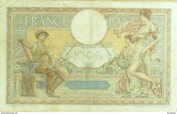 Billet Banque de France 100 francs Luc Olivier Merson Grands Cartouches DD.26=3=1931 TTB+