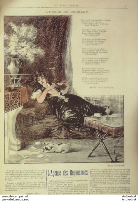 Gil Blas 1892 n°02 Louis MARSOLLEAU A.GUILLAUME Henry de FLEURIGNY Jacques FERNY