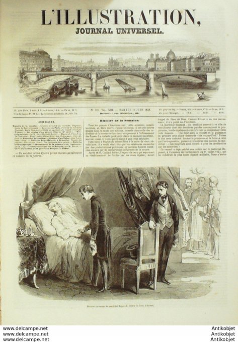 L'Illustration 1849 n°329 Hongrie Belgique BRUXELLES ST HUBERT Lady BLESSINGTON Maréchal BUGEAUD