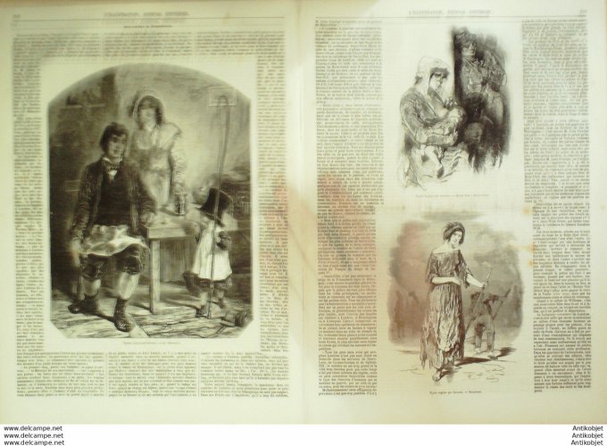 L'Illustration 1849 n°329 Hongrie Belgique BRUXELLES ST HUBERT Lady BLESSINGTON Maréchal BUGEAUD