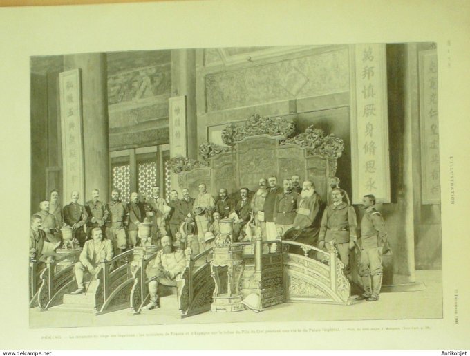 L'illustration 1900 n°3017 Henrti Sienkiewicz Chine Pékin Italie Boscoreale Sénégal St-Louis épidémi