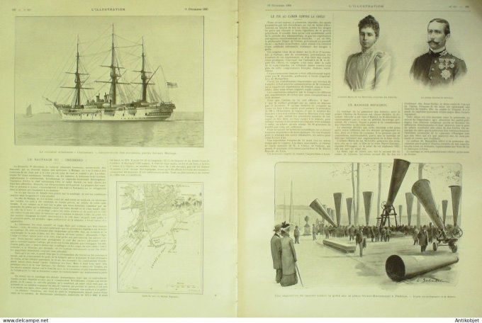 L'illustration 1900 n°3017 Henrti Sienkiewicz Chine Pékin Italie Boscoreale Sénégal St-Louis épidémi