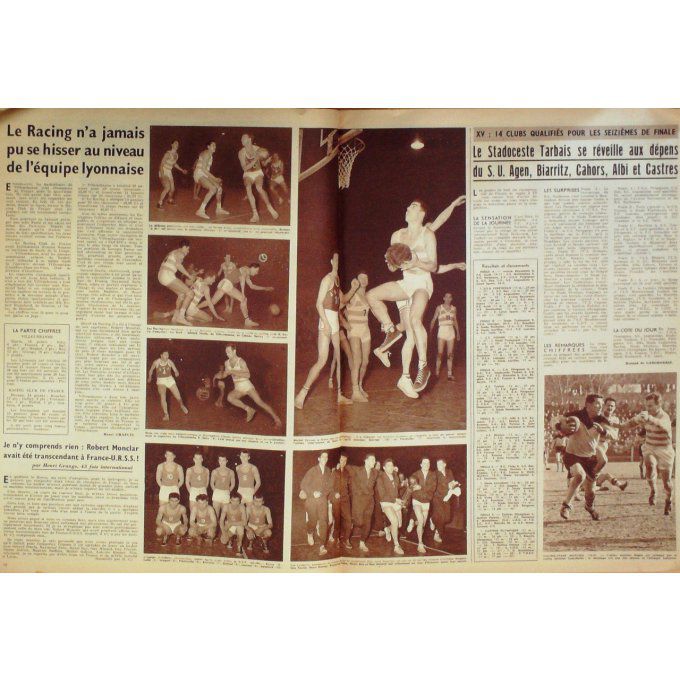 Miroir Des Sports 1956 #  558 12 Mar Grange Meysenq Bobet Marseille Nice Laborderie