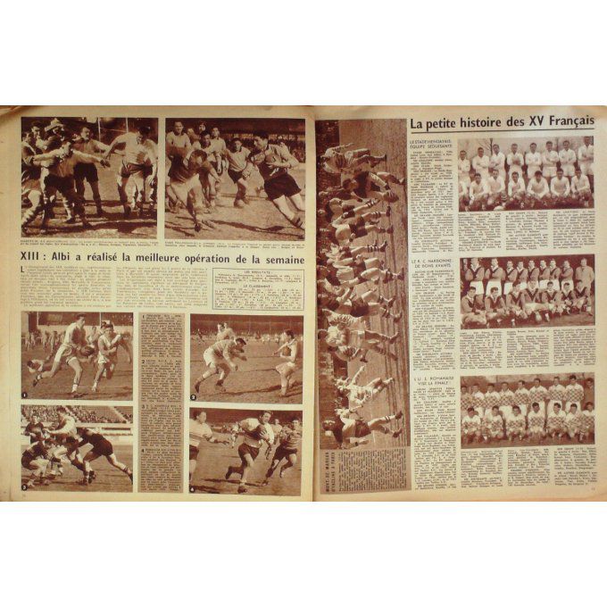 Miroir des Sports 1956 n° 558 12/03 GRANGE MEYSENQ BOBET MARSEILLE NICE LABORDERIE