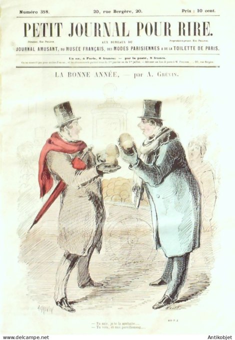 Petit journal pour Rire 1862 # 358 Mariage chez les petits Penaville