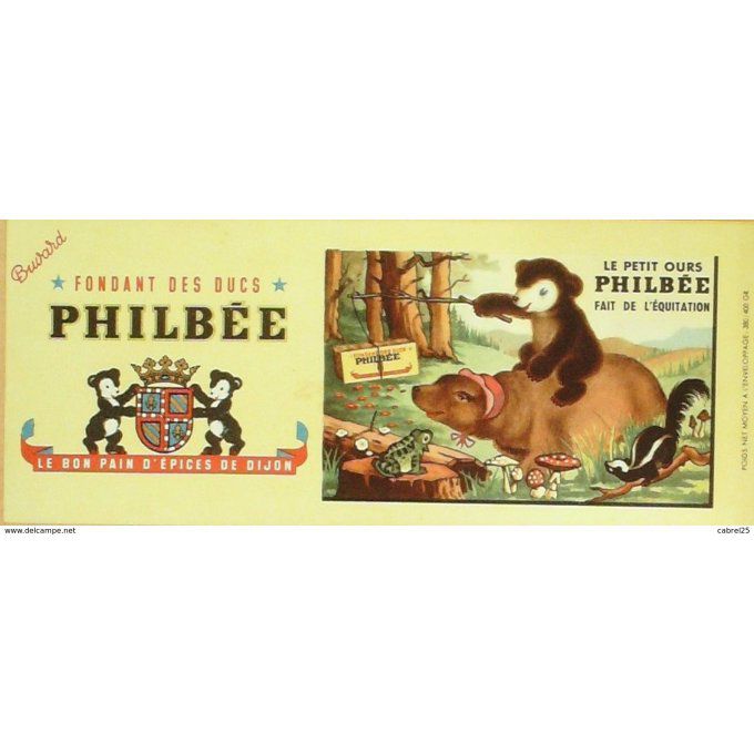 Buvard PHILBEE Biscuiterie