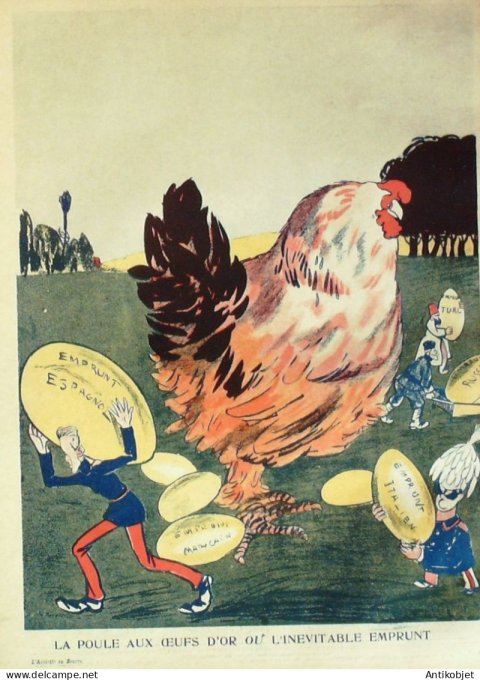 L'Assiette au beurre 1905 # 217 Alphonse XIII d'Espagne Camara