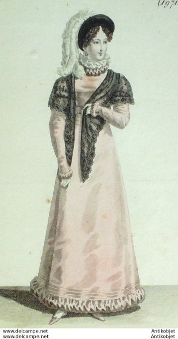 Costume Parisien 1821 # 1971 Robe velours simulé de rouleaux