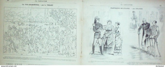 La Caricature 1882 #136 L'Egypte Robida Draner Tinant Loys