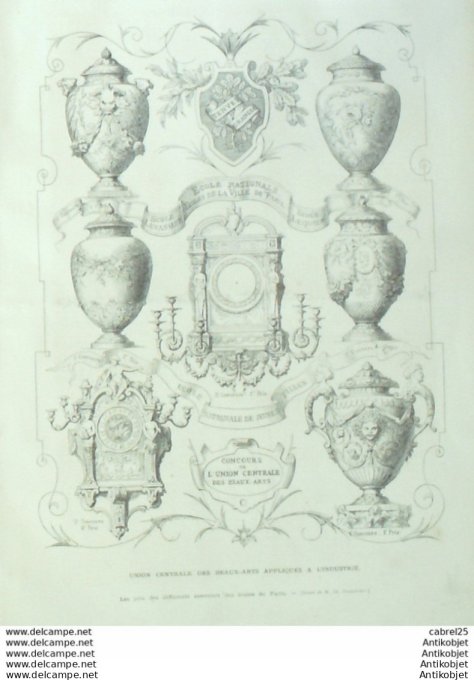 Le Monde illustré 1874 n°918 Arras (62) Montpellier (34) Nimes (30) Le Havre (76) Sénégal Dakar Ile 