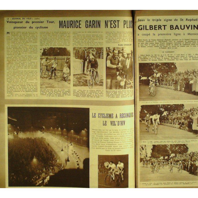 Miroir Sprint 1957 #  560 25 Fév Bobet Geminiani Garin Bauvin Fernandez Kopa Chiocca