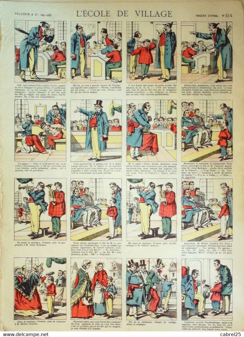 L'ecole  de Village (Pellerin d'epinal)