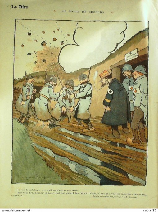 Le Rire Rouge 1916 n°  86 Cappiello Roussau Pavis Arnac Genty Métivet Huard Nob