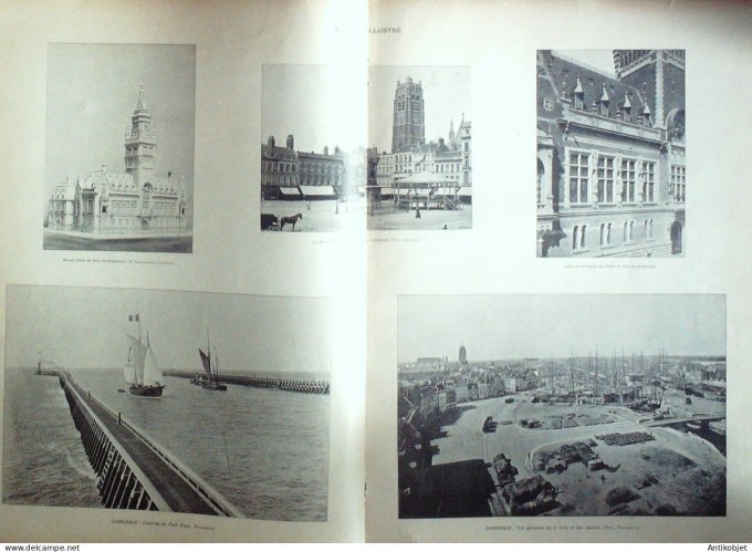 Le Monde illustré 1901 n°2320 Etats-Unis Buffalo Mac-Kinley Bétheny (51) Dunkerque (59) Suède Helsin