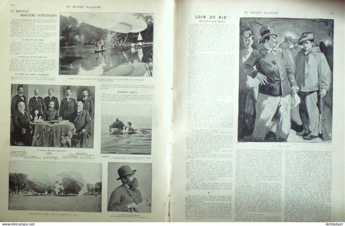 Le Monde illustré 1901 n°2320 Etats-Unis Buffalo Mac-Kinley Bétheny (51) Dunkerque (59) Suède Helsin