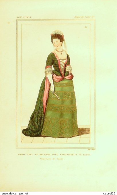 Louis Marie Anne De Bourbon Mle De Blois 17ème 1852