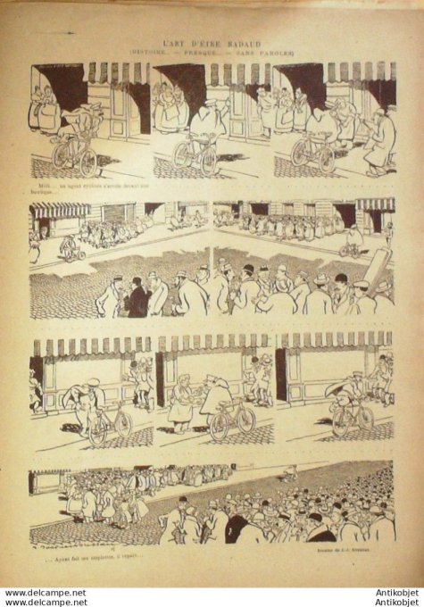 Le Rire 1921-01- 1 # 100 Journal humoristique Ed.Originale Film de Raux