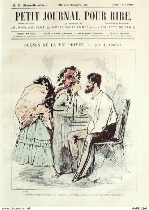 Petit journal pour Rire 1868 #   21 Le Sport pour rire Cham