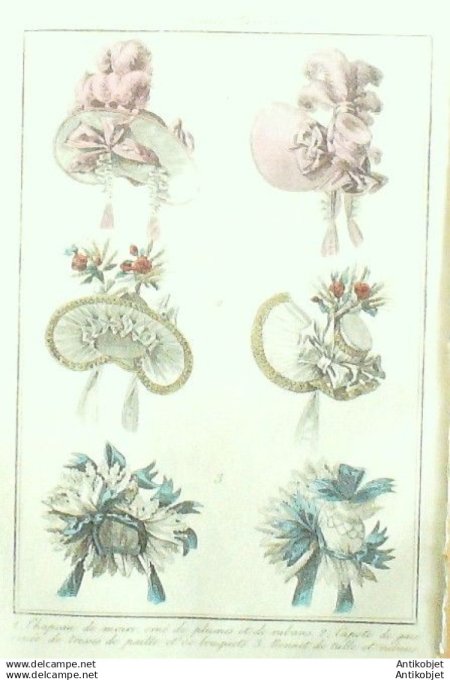 Gravure Mode Costume Parisien 1831 # 2891 (eau forte old Fashion plate