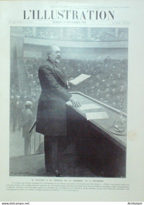 L'illustration 1905 n°3278 Russie St-Pétersbourg grève postale Espagne Algésiras Lombardie