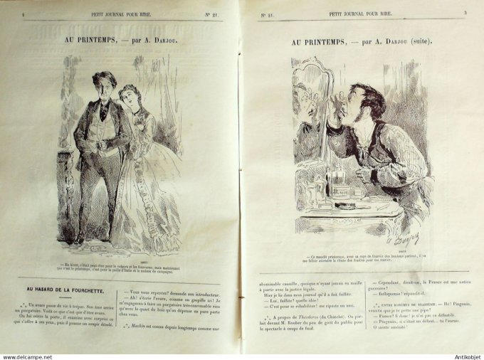 Petit journal pour Rire 1868 #   21 Le Sport pour rire Cham