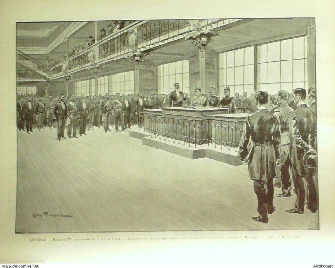 Le Monde illustré 1897 n°2104 Lisbonne Vasco de Gama Péronne (80) Tarbes (81)