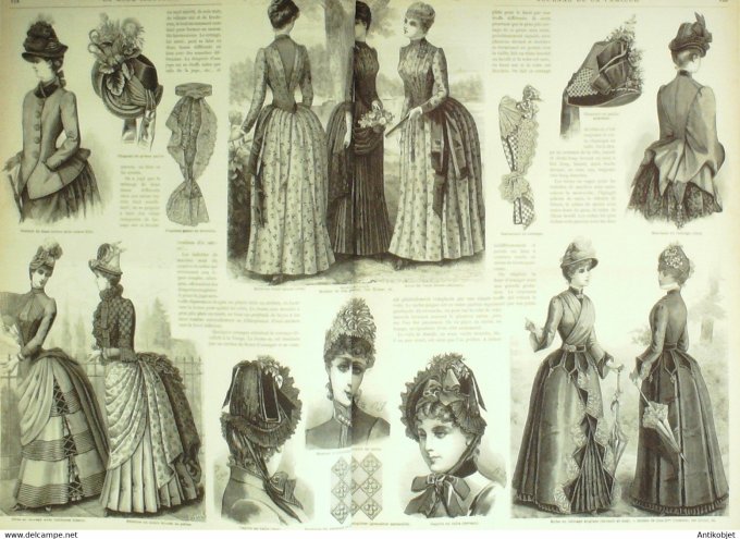 La Mode illustrée 1885 26è année complète reliée 52º