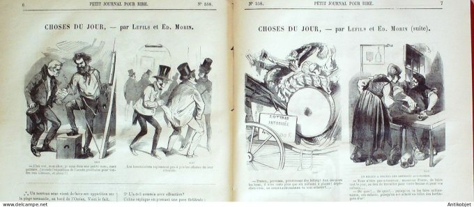 Petit journal pour Rire 1864 # 558 Nos Bobonnes Grevin