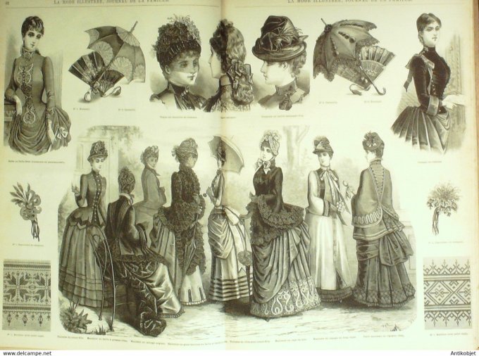 La Mode illustrée 1885 26è année complète reliée 52º