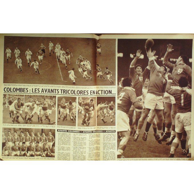 Miroir Des Sports 1956 #  563 16 Avr France Hollande Poisson Lavoine Closset Fulop Sab
