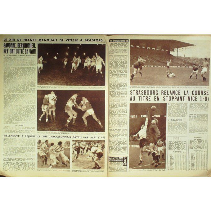 Miroir Des Sports 1956 #  563 16 Avr France Hollande Poisson Lavoine Closset Fulop Sab