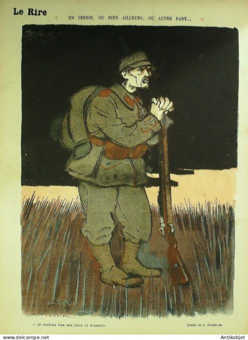 Le Rire Rouge 1915-12-18 #  57 Journal humoristique Ed.Originale Serbie