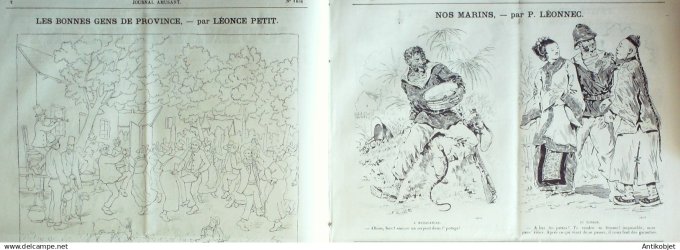 Le Journal Amusant 1884 # 1456 A Boulogne sur mer nouveau casino par Mar