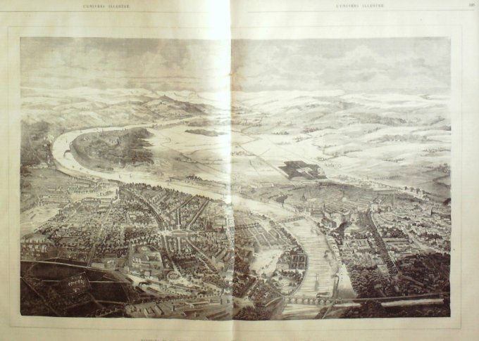 L'Univers illustré 1866 # 564 Allemagne Dresde Hulans chasseur Hindou 