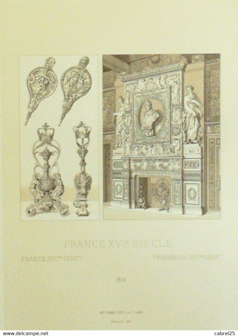 Objet Cheminée Palais de FONTAINEBLEAU Chenêts & soufflets