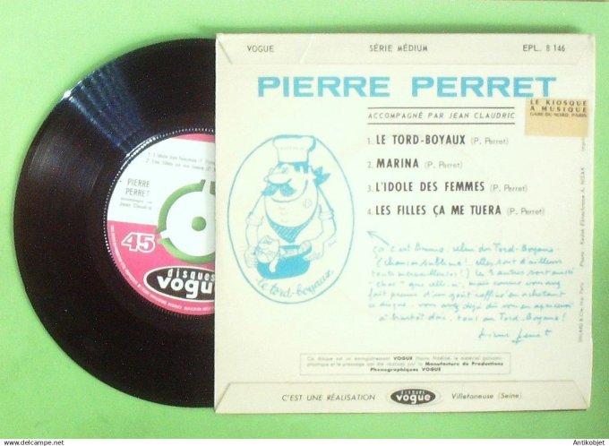 Perret Pierre 45T EP Le tord-Boyaux 1963