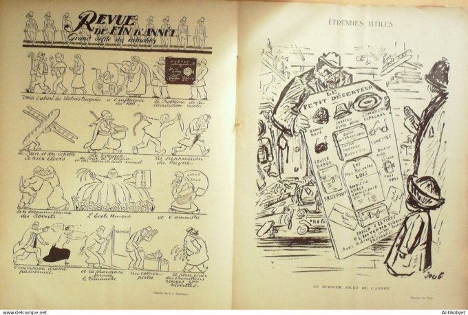 Le Rire 1924-12-27 # 308 Journal humoristique Ed.Originale La panne