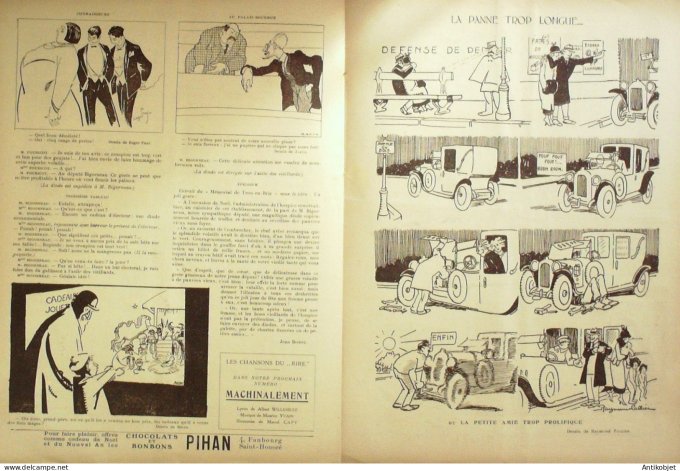 Le Rire 1924-12-27 # 308 Journal humoristique Ed.Originale La panne