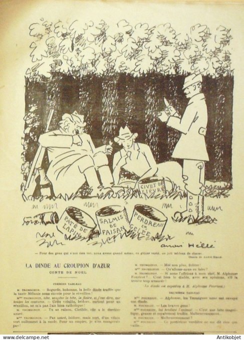 Le Rire 1924-12-27 # 308 Journal humoristique Ed.Originale La panne