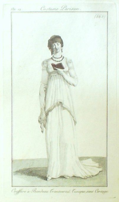 Costume Parisien 1804 an 12 # 565 (eau forte) Tunique sans corsage