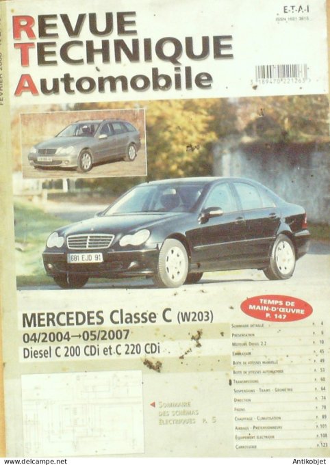 Revue Tech. Automobile 2008 n°B713 Mercedes-Benz classe C