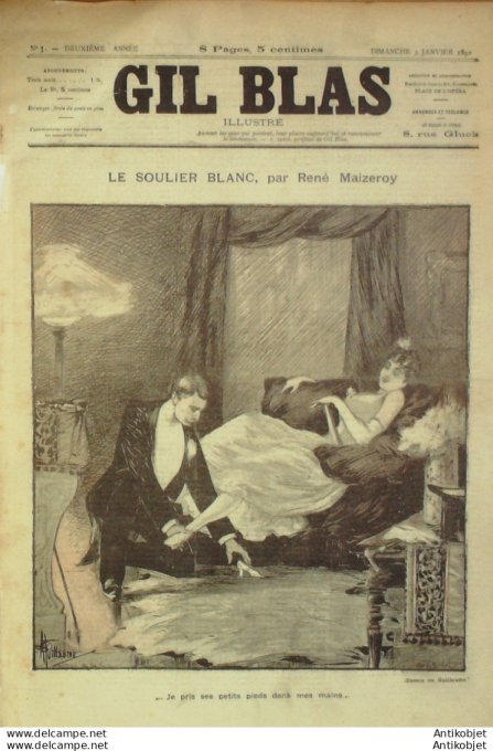 Gil Blas 1892 n°01 René MAIZEROY XANROF LEBEGUE XANROF