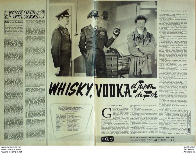 Whisky Vodka et jupon de fer Bob Hope Dorris Godard Alan Gifford
